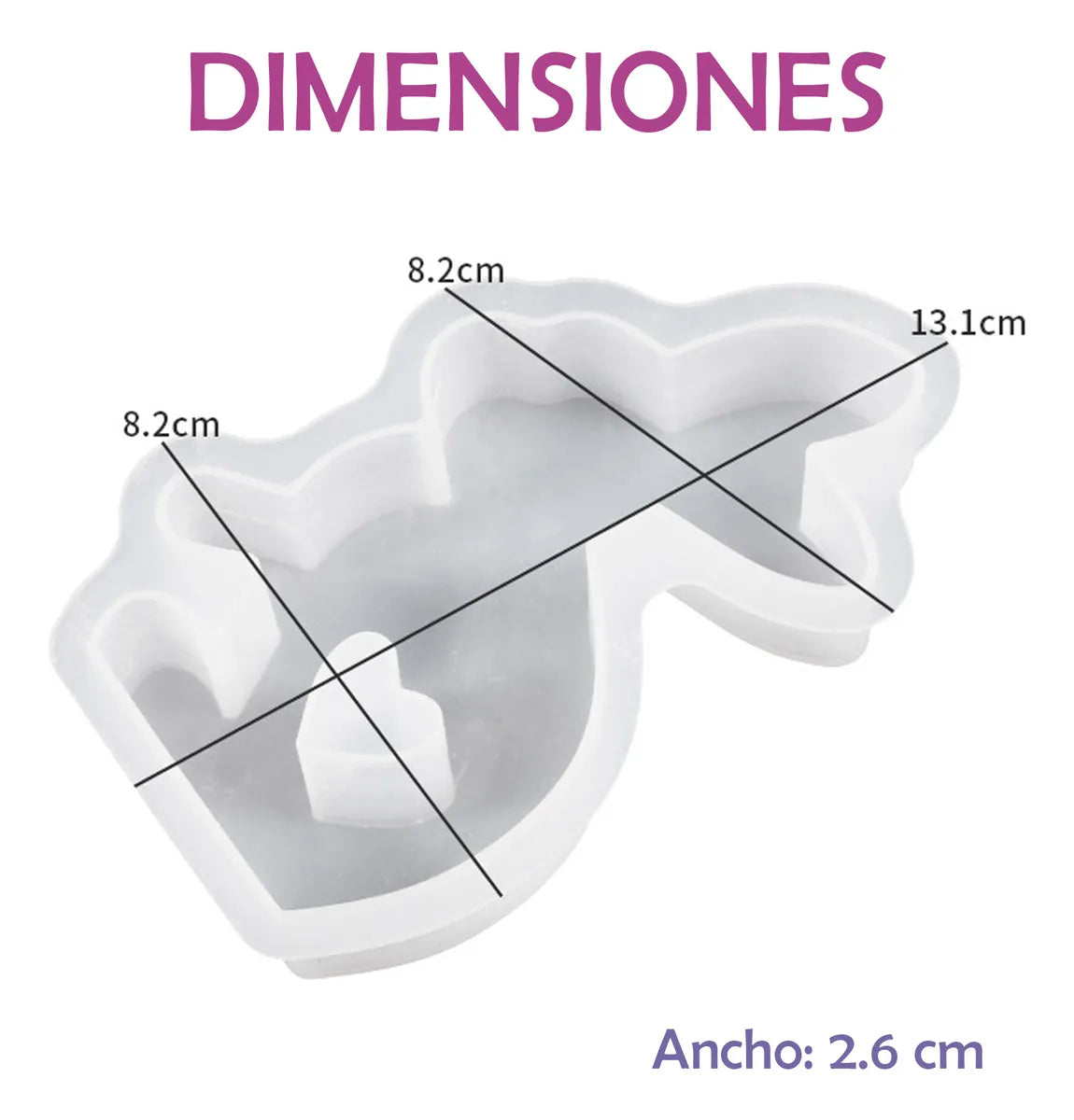 Molde para velas conejo 3