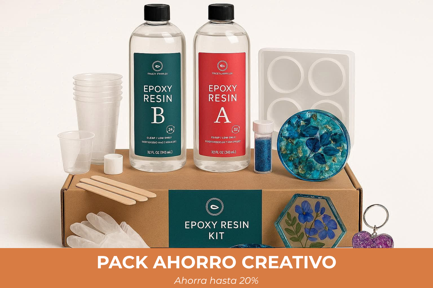 Pack Ahorro Creativo - Naranja Vibrante