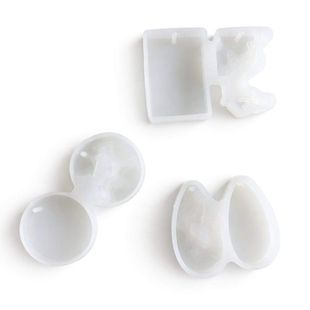 Molde 3 figuras con relieve