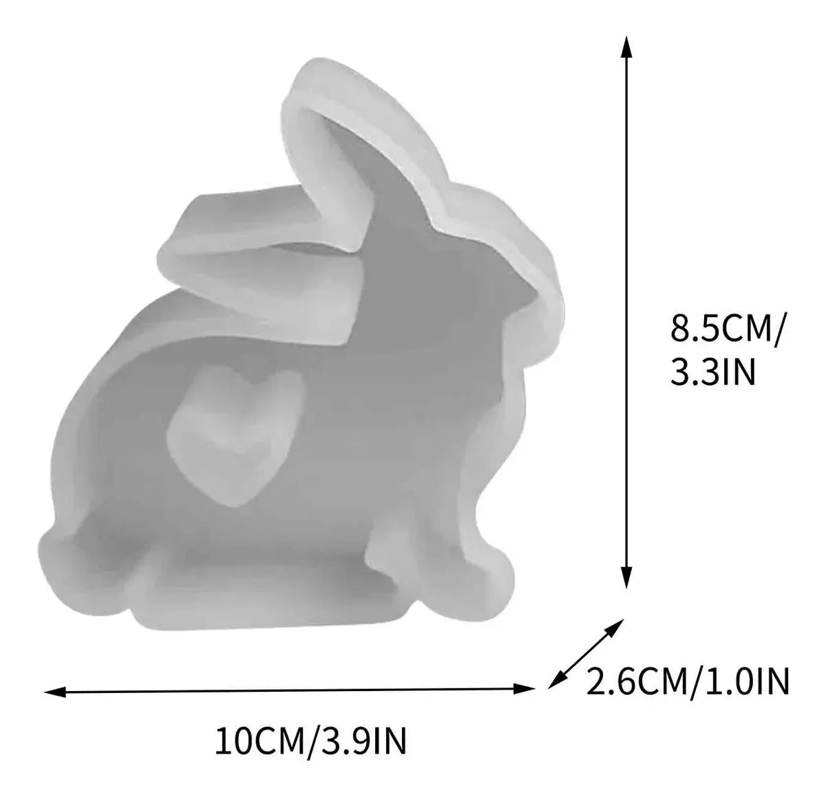 Molde para velas conejo 6