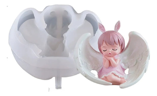 Molde vela angel diseño 2